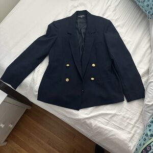 Breckenridge Vintage Classic Navy Blazer with Gold Accents